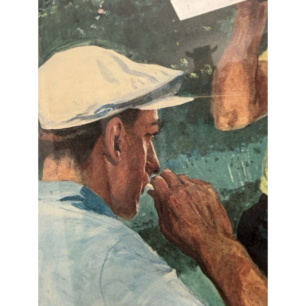Sam Snead Signed Gustavson 1954 Masters Playoff Ben Hogan Golf Print Framed - Picture 5 of 11